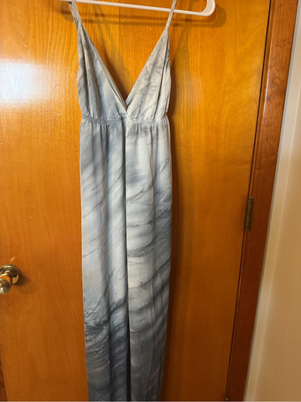 Gypsy 05 Light gray/charcoal Marble Slip Maxi Dress
